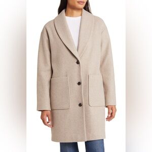 BCBGeneration Oversize Pocket Shawl Collar Coat